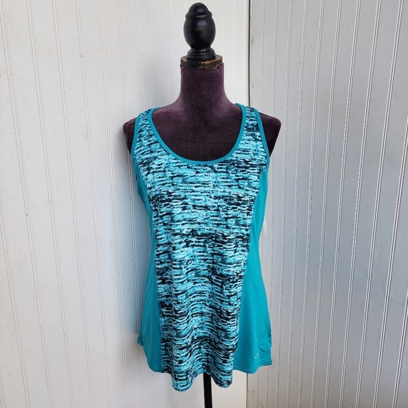 Champion Tops - NWT Champion Women's Top Duodry Activewear Racerback Semi Fitted Teal Green Sz L